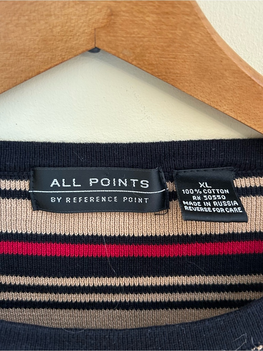 VINTAGE All Points By Reference Point Striped Sweater - Picture 2 of 6